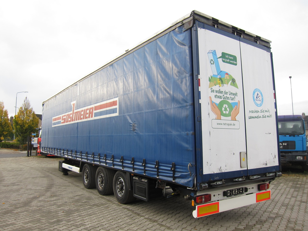 KRONE SD MegaLiner Liftaxle BPW Disc - مقطورة ستارة جانبية: صورة 4 KRONE SD MegaLiner Liftaxle BPW Disc - مقطورة ستارة جانبية: صورة 4