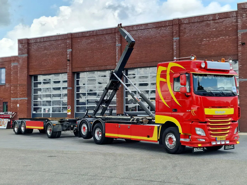 DAF XF 440 SpaceCab 6x2*4 - VDL Hooklift 21T + GS Meppel trailer 2004 - شاحنة - نظام الكابلات: صورة 1 DAF XF 440 SpaceCab 6x2*4 - VDL Hooklift 21T + GS Meppel trailer 2004 - شاحنة - نظام الكابلات: صورة 1