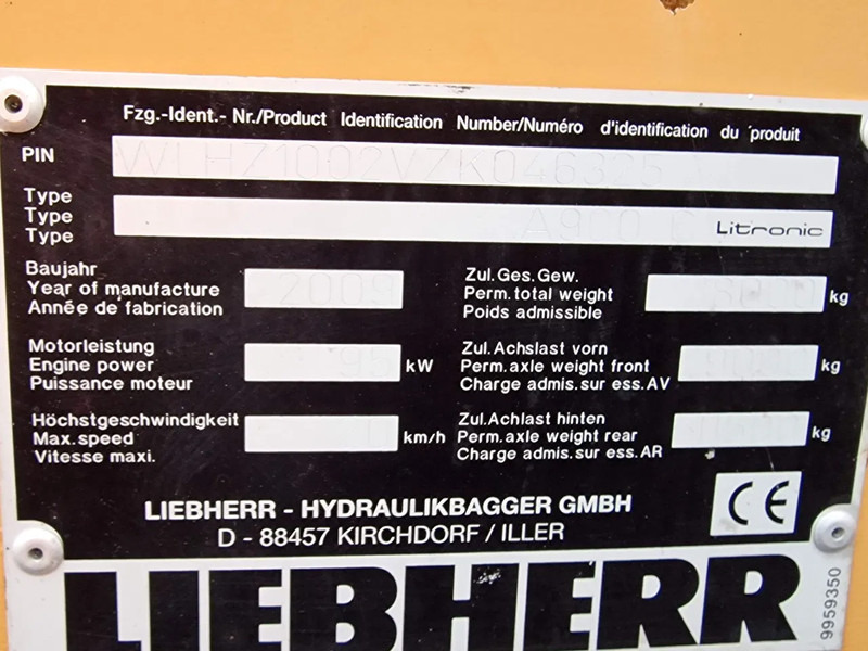 Liebherr A900C - 95 KW - Central Greasing - Liebherr A900C - 95 KW - Central Greasing -: صورة 10