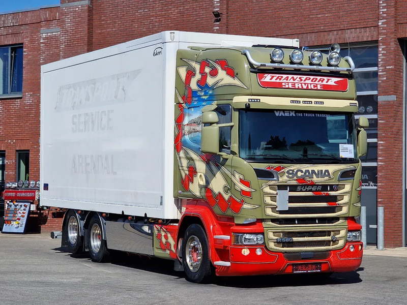 Scania R580 V8 Topline 6x2 - Box with sidedoors - Retarder - Full air - 4.55WB - شاحنة مقفلة: صورة 1 Scania R580 V8 Topline 6x2 - Box with sidedoors - Retarder - Full air - 4.55WB - شاحنة مقفلة: صورة 1