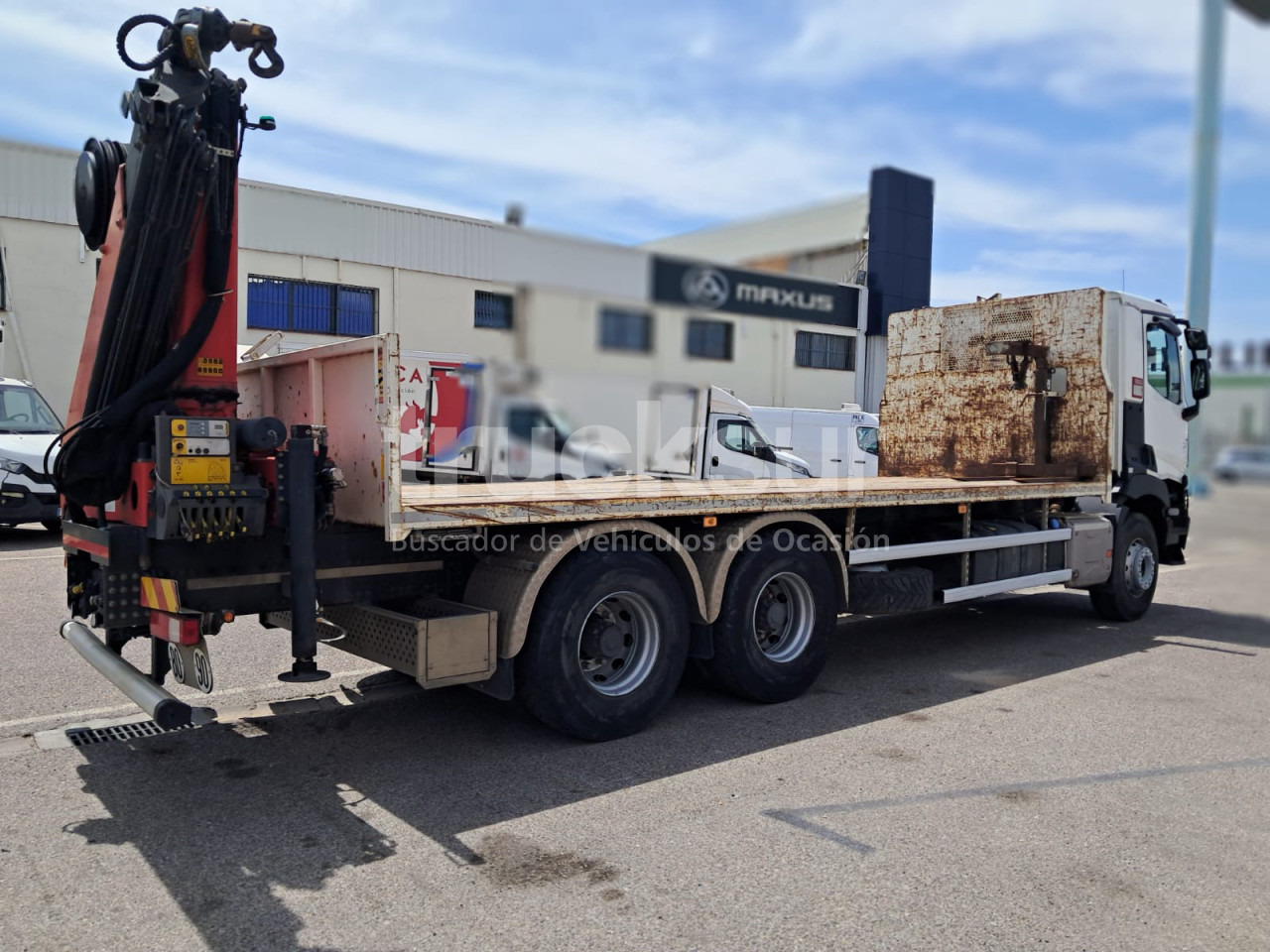 RENAULT C380.26 - شاحنات مسطحة, شاحنة كرين: صورة 3 RENAULT C380.26 - شاحنات مسطحة, شاحنة كرين: صورة 3