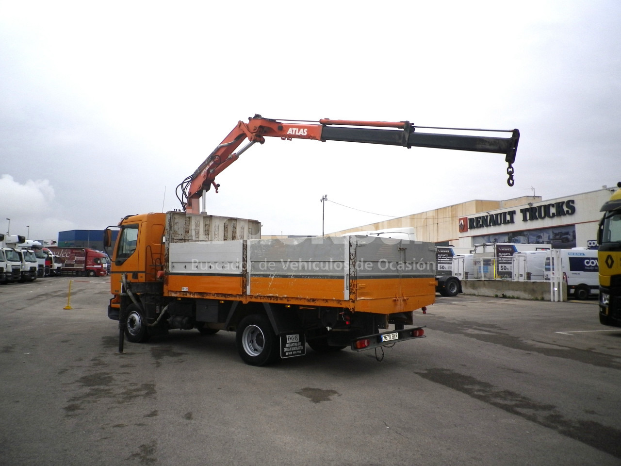 RENAULT MIDLUM 220.14C GRUA - شاحنات مسطحة, شاحنة كرين: صورة 3 RENAULT MIDLUM 220.14C GRUA - شاحنات مسطحة, شاحنة كرين: صورة 3