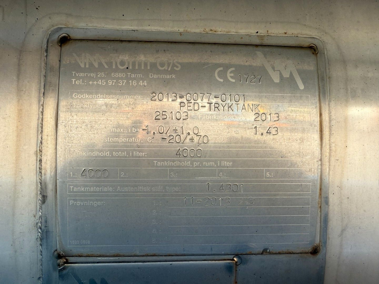 MAN TGM 14.250 VM-Tarm Stainless Steel 4000 l. Kombi - شاحنة الشفط: صورة 5 MAN TGM 14.250 VM-Tarm Stainless Steel 4000 l. Kombi - شاحنة الشفط: صورة 5