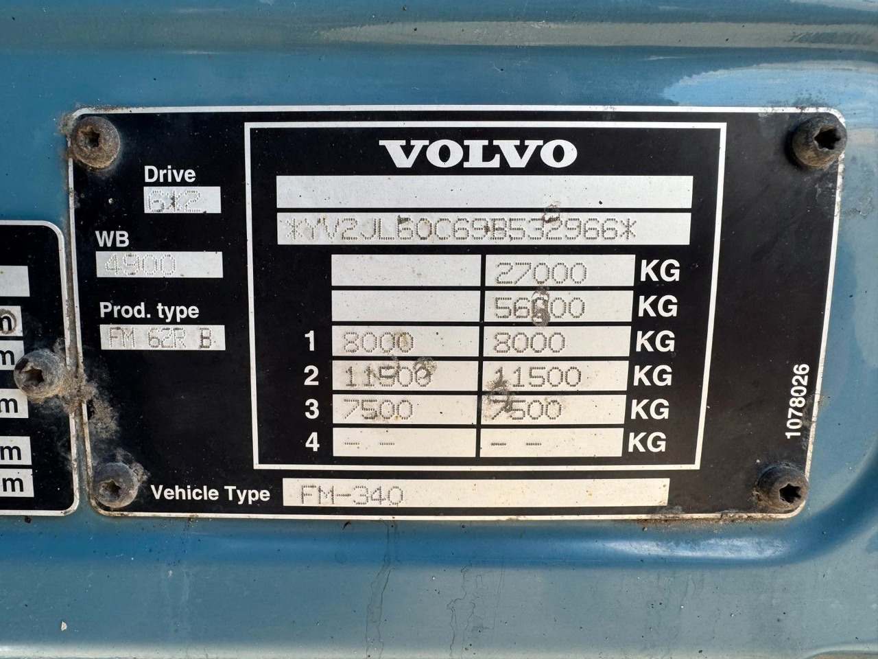 شاحنة كرين Volvo FM340 6x2*4 Kipper / Palfinger Epsilon 150Z96: صورة 9