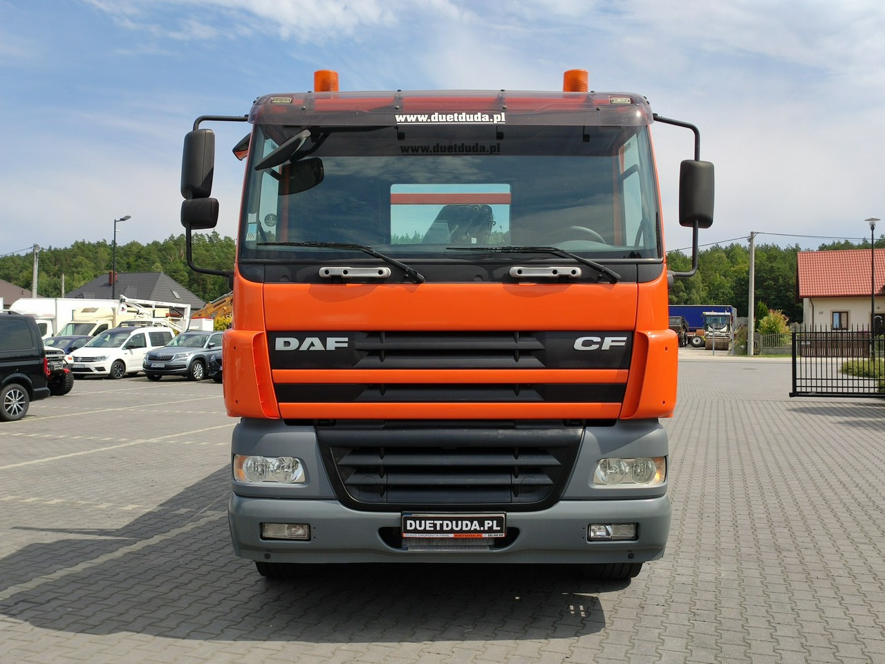 شاحنات مسطحة, شاحنة كرين DAF CF 85.380 6x2 Oś Skrętna Skrzynia HDS HIAB 220C + Pilot: صورة 33