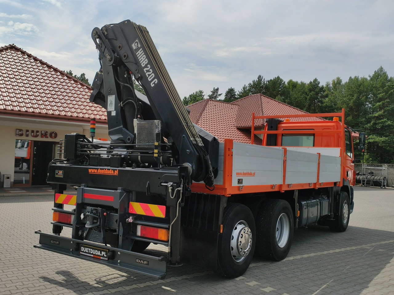 شاحنات مسطحة, شاحنة كرين DAF CF 85.380 6x2 Oś Skrętna Skrzynia HDS HIAB 220C + Pilot: صورة 6