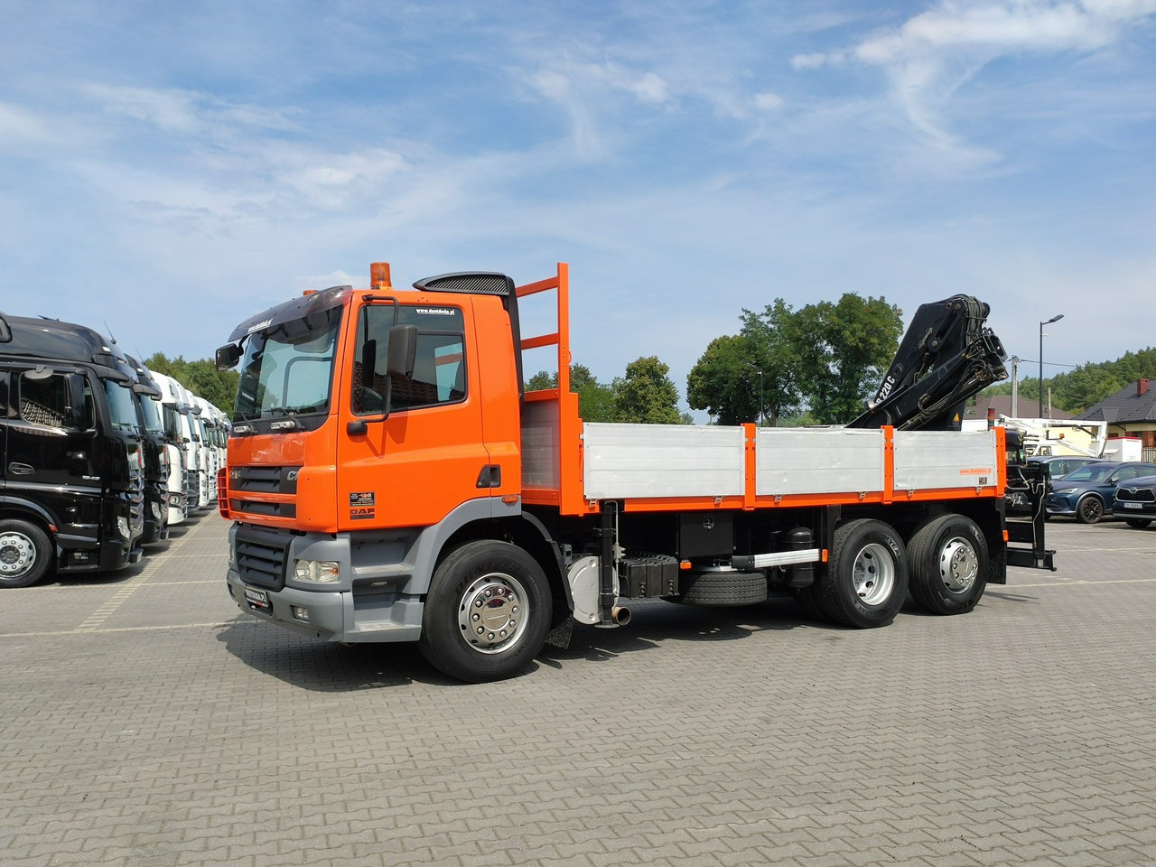 شاحنات مسطحة, شاحنة كرين DAF CF 85.380 6x2 Oś Skrętna Skrzynia HDS HIAB 220C + Pilot: صورة 31