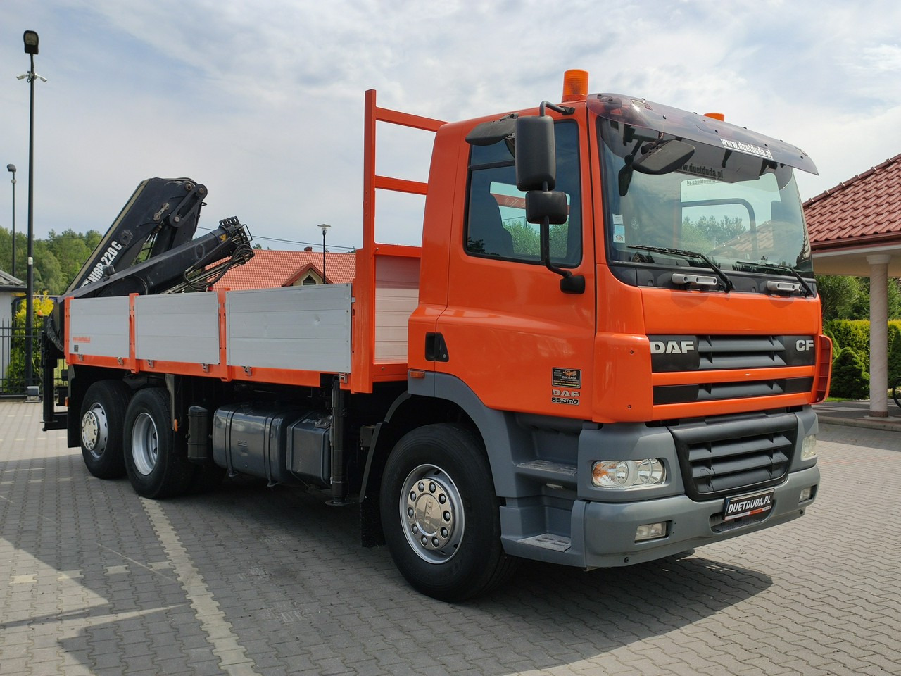 DAF CF 85.380 6x2 Oś Skrętna Skrzynia HDS HIAB 220C + Pilot - شاحنات مسطحة, شاحنة كرين: صورة 4 DAF CF 85.380 6x2 Oś Skrętna Skrzynia HDS HIAB 220C + Pilot - شاحنات مسطحة, شاحنة كرين: صورة 4