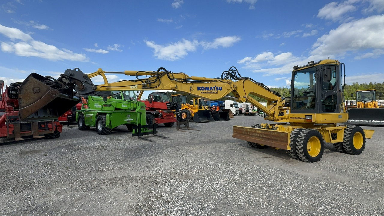 Komatsu PW 98 MR 8 Pług + Podpory 10ton Szybkozłącze - حفارة دولاب: صورة 3 Komatsu PW 98 MR 8 Pług + Podpory 10ton Szybkozłącze - حفارة دولاب: صورة 3