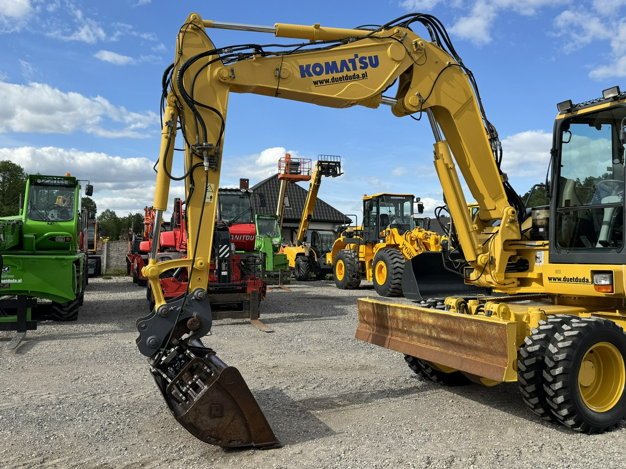Komatsu PW 98 MR 8 Pług + Podpory 10ton Szybkozłącze - حفارة دولاب: صورة 4 Komatsu PW 98 MR 8 Pług + Podpory 10ton Szybkozłącze - حفارة دولاب: صورة 4