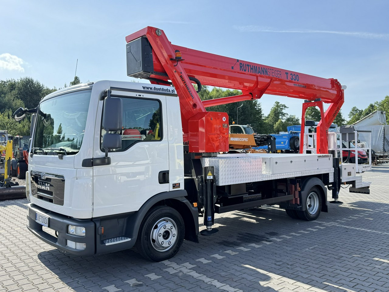 MAN TGL 7.150 Zwyżka Ruthmann T330 33-Metry DMC 7500KG 21m w Bok - منصة تلسكوبية محمولة على شاحنة: صورة 3 MAN TGL 7.150 Zwyżka Ruthmann T330 33-Metry DMC 7500KG 21m w Bok - منصة تلسكوبية محمولة على شاحنة: صورة 3