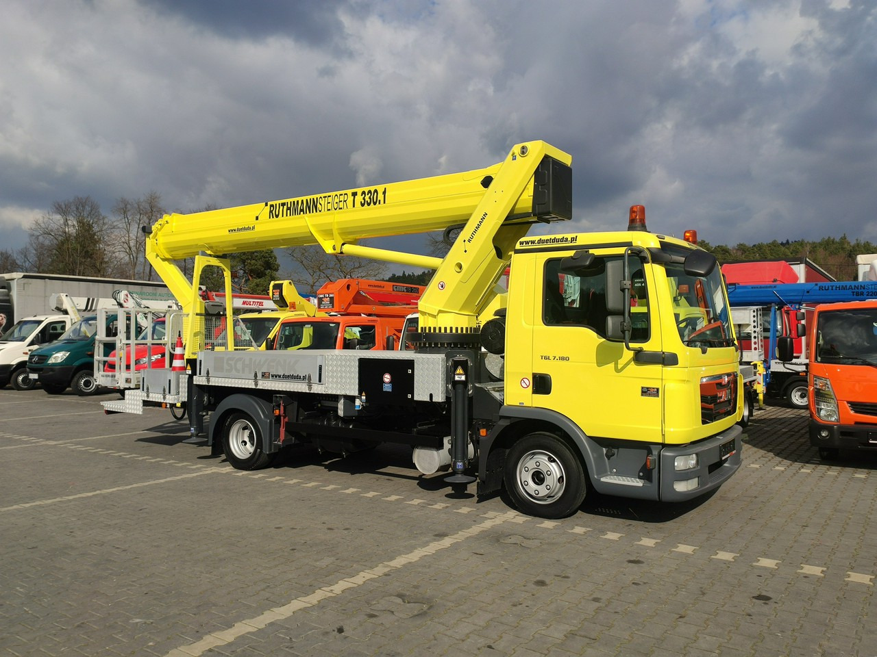 MAN TGL 7.180 Zwyżka Ruthmann T 330.1 Podnośnik Koszowy - منصة تلسكوبية محمولة على شاحنة: صورة 3 MAN TGL 7.180 Zwyżka Ruthmann T 330.1 Podnośnik Koszowy - منصة تلسكوبية محمولة على شاحنة: صورة 3