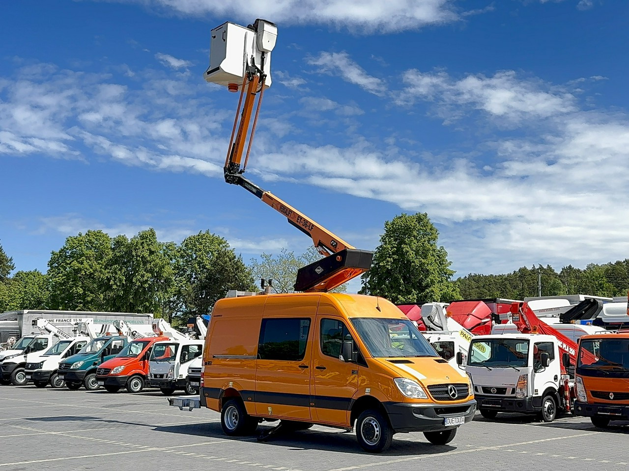 Mercedes Sprinter Zwyżka Podnośnik Koszowy VERSALIFT KLUBB ET-36-LF UDT - منصة تلسكوبية محمولة على شاحنة: صورة 1 Mercedes Sprinter Zwyżka Podnośnik Koszowy VERSALIFT KLUBB ET-36-LF UDT - منصة تلسكوبية محمولة على شاحنة: صورة 1