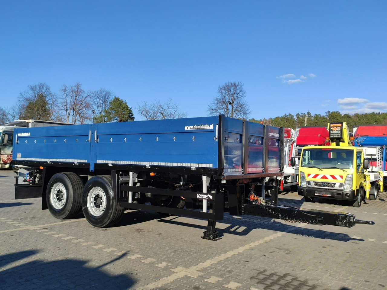Schmitz Cargobull Ciężarowa 2-osiowa na poduszkach Tandem Stan Unikat !!! - مقطورات مسطحة: صورة 5 Schmitz Cargobull Ciężarowa 2-osiowa na poduszkach Tandem Stan Unikat !!! - مقطورات مسطحة: صورة 5