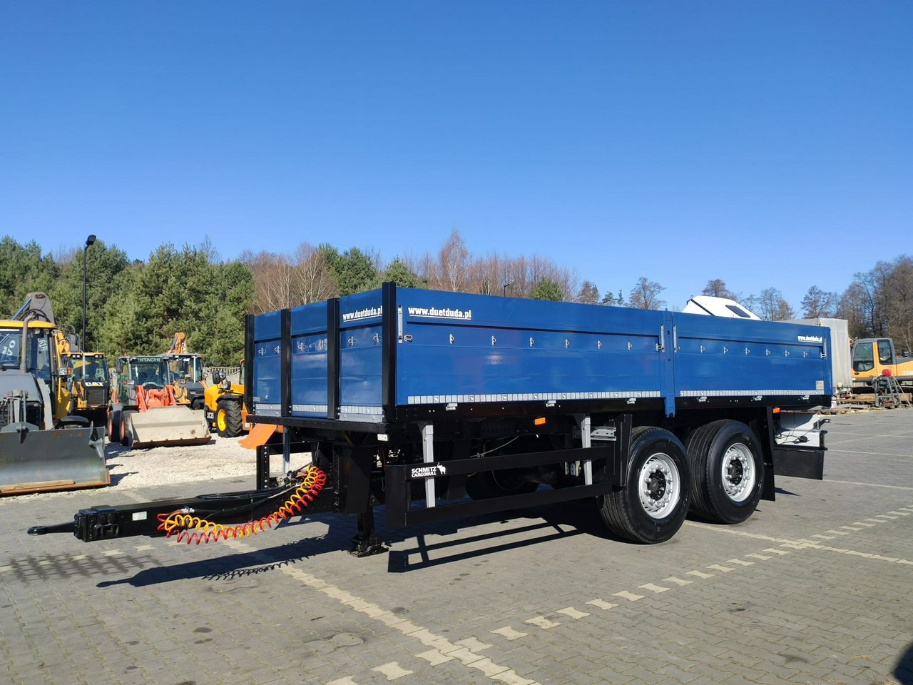 Schmitz Cargobull Ciężarowa 2-osiowa na poduszkach Tandem Stan Unikat !!! - مقطورات مسطحة: صورة 1 Schmitz Cargobull Ciężarowa 2-osiowa na poduszkach Tandem Stan Unikat !!! - مقطورات مسطحة: صورة 1
