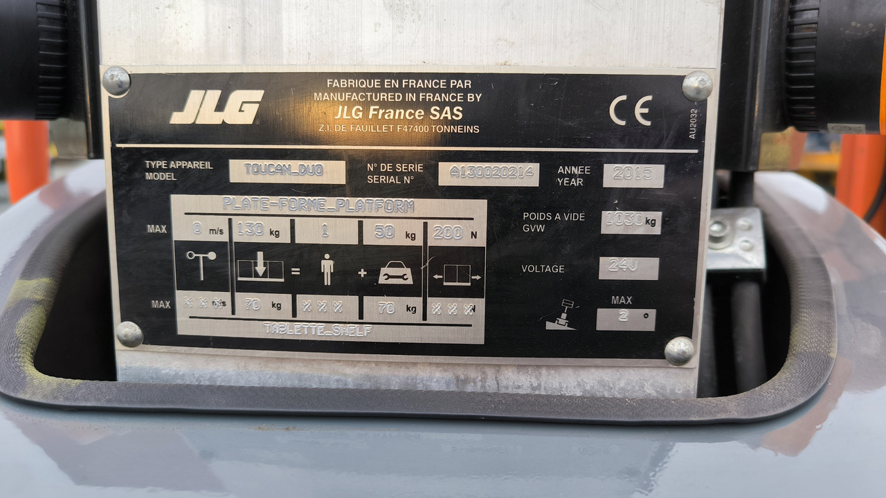 الرأسي رفع الصاري JLG TOUCAN DUO: صورة 7