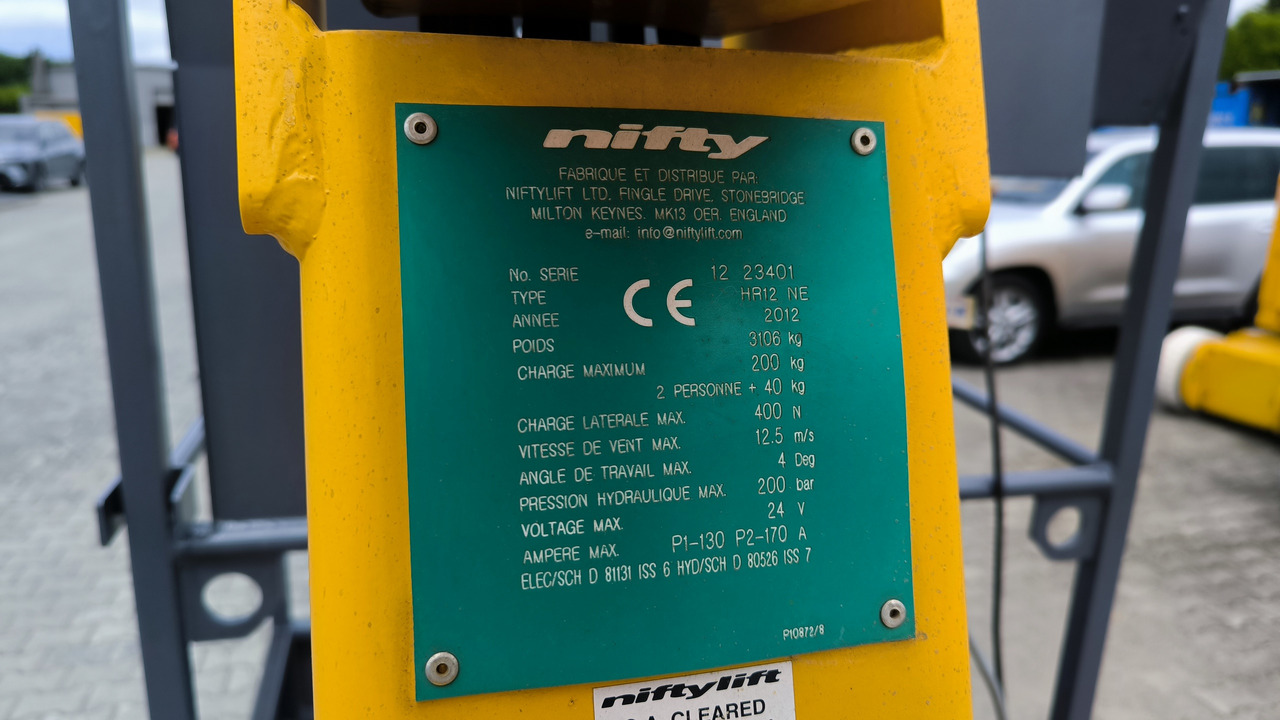 شاحنة ذراع مفصلي NIFTYLIFT HR 12 NE: صورة 6