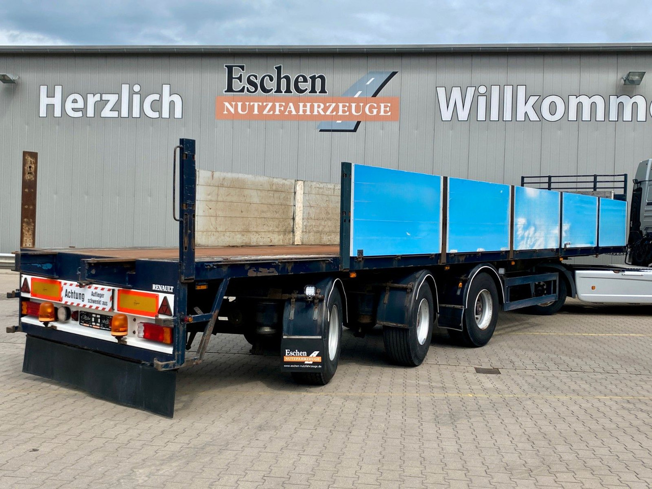 KWB/Bree Rollkranauflieger | 2+3.Achse gelenkt - نصف مقطورة مسطحة: صورة 4 KWB/Bree Rollkranauflieger | 2+3.Achse gelenkt - نصف مقطورة مسطحة: صورة 4