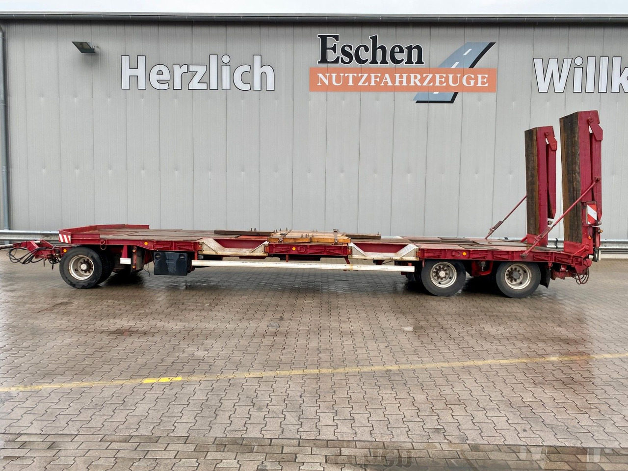 Langendorf Tieflader| hydr. Scherenrampen*verbreiterbar*SAF - مقطورة مسطحة منخفضة: صورة 2 Langendorf Tieflader| hydr. Scherenrampen*verbreiterbar*SAF - مقطورة مسطحة منخفضة: صورة 2