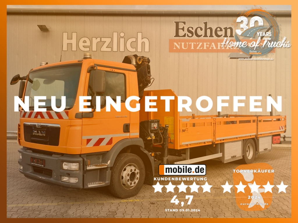 MAN TGM 15.290 4x2 BL / HIAB Faltkran - شاحنات مسطحة, شاحنة كرين: صورة 1 MAN TGM 15.290 4x2 BL / HIAB Faltkran - شاحنات مسطحة, شاحنة كرين: صورة 1
