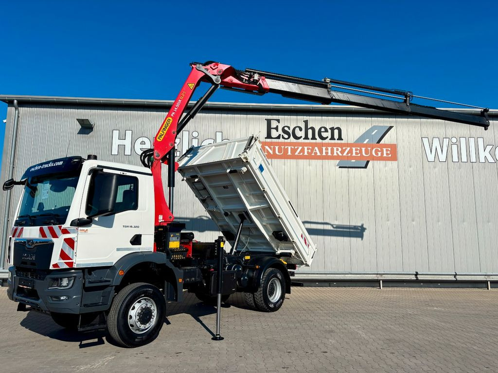 MAN TGM 18.320 4x4BB MEILLER*Palfinger PK 14.501 - شاحنة قلاب, شاحنة كرين: صورة 1 MAN TGM 18.320 4x4BB MEILLER*Palfinger PK 14.501 - شاحنة قلاب, شاحنة كرين: صورة 1
