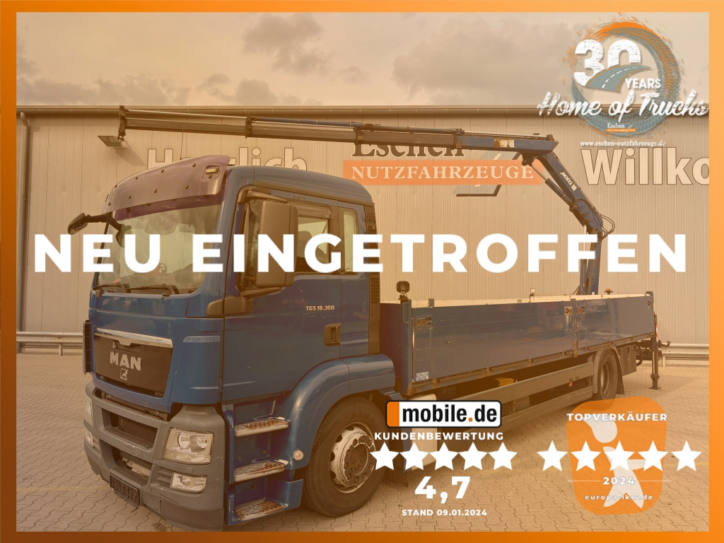 MAN TGS 18.360 4x2 LL / MKG HLK 111 Kran - شاحنات مسطحة, شاحنة كرين: صورة 1 MAN TGS 18.360 4x2 LL / MKG HLK 111 Kran - شاحنات مسطحة, شاحنة كرين: صورة 1