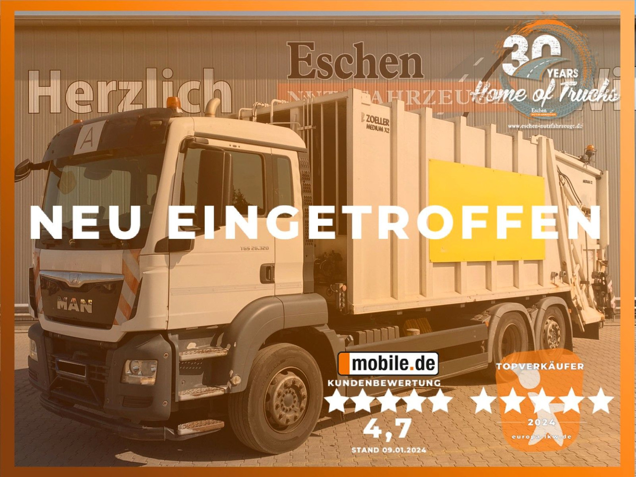 MAN TGS 26.320 6x2-4 | Zöller Medium X2EC24*3x Sitze - شاحنة النفايات: صورة 1 MAN TGS 26.320 6x2-4 | Zöller Medium X2EC24*3x Sitze - شاحنة النفايات: صورة 1