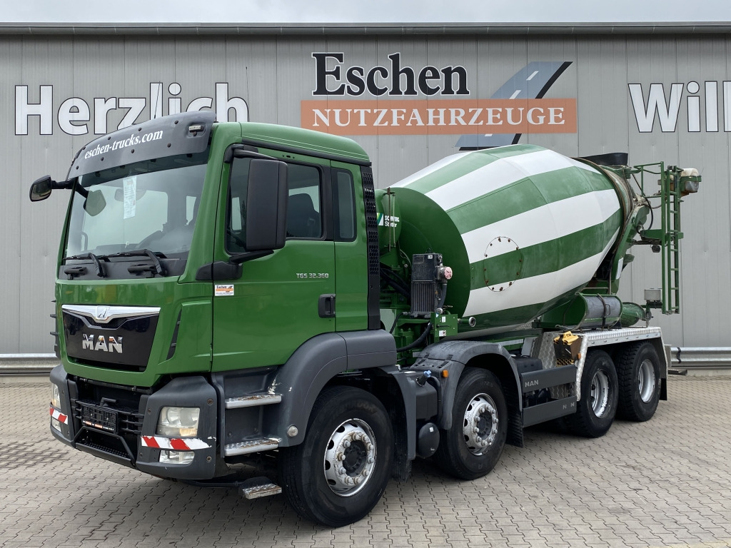 MAN TGS 32.360 8x4 BB / 9 m³ Stetter-Aufbau - شاحنة خلاطة خرسانة: صورة 1 MAN TGS 32.360 8x4 BB / 9 m³ Stetter-Aufbau - شاحنة خلاطة خرسانة: صورة 1