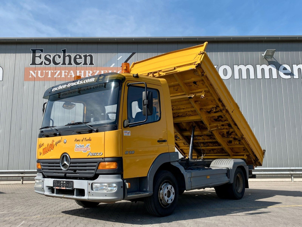 Mercedes-Benz 818 Atego | MEILLER*6-Gang manuell*AHK*Klima*ABS - قلاب صغير: صورة 1 Mercedes-Benz 818 Atego | MEILLER*6-Gang manuell*AHK*Klima*ABS - قلاب صغير: صورة 1