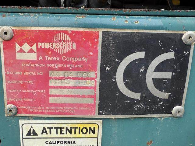 Terex Powerscreen Chieftain 1400 - آليات: صورة 5 Terex Powerscreen Chieftain 1400 - آليات: صورة 5