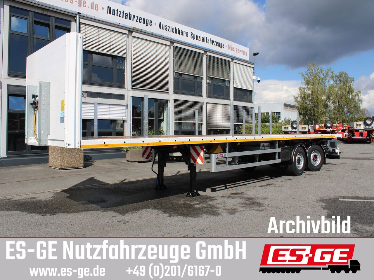 ES-GE 2-Achs-Sattelanhänger - نصف مقطورة مسطحة: صورة 2 ES-GE 2-Achs-Sattelanhänger - نصف مقطورة مسطحة: صورة 2