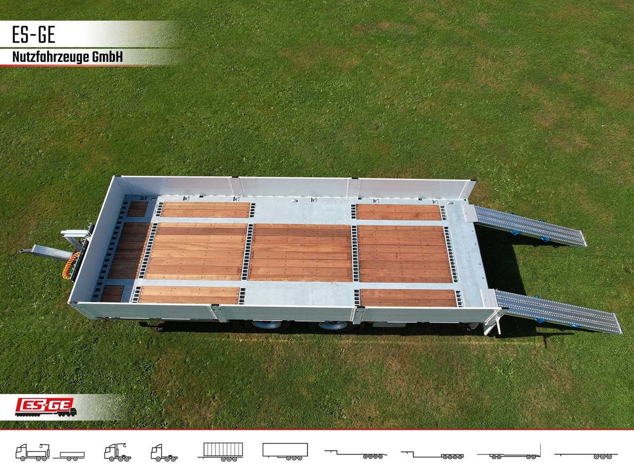 ES-GE Tandem-Anhänger Bordwände, CV, Rungen - مقطورات مسطحة: صورة 5 ES-GE Tandem-Anhänger Bordwände, CV, Rungen - مقطورات مسطحة: صورة 5