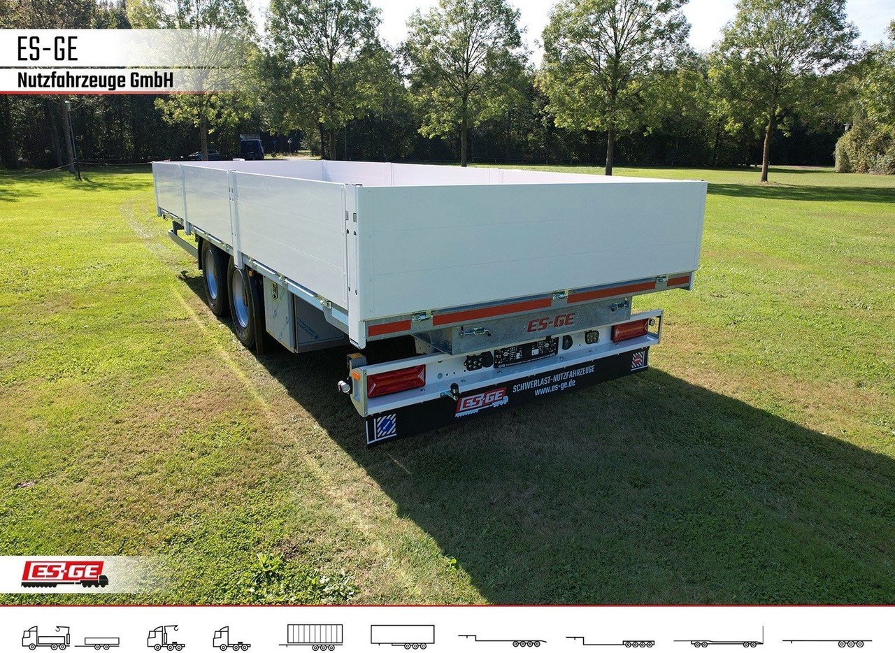 ES-GE Tandem-Anhänger Bordwände, CV, Rungen - مقطورات مسطحة: صورة 2 ES-GE Tandem-Anhänger Bordwände, CV, Rungen - مقطورات مسطحة: صورة 2