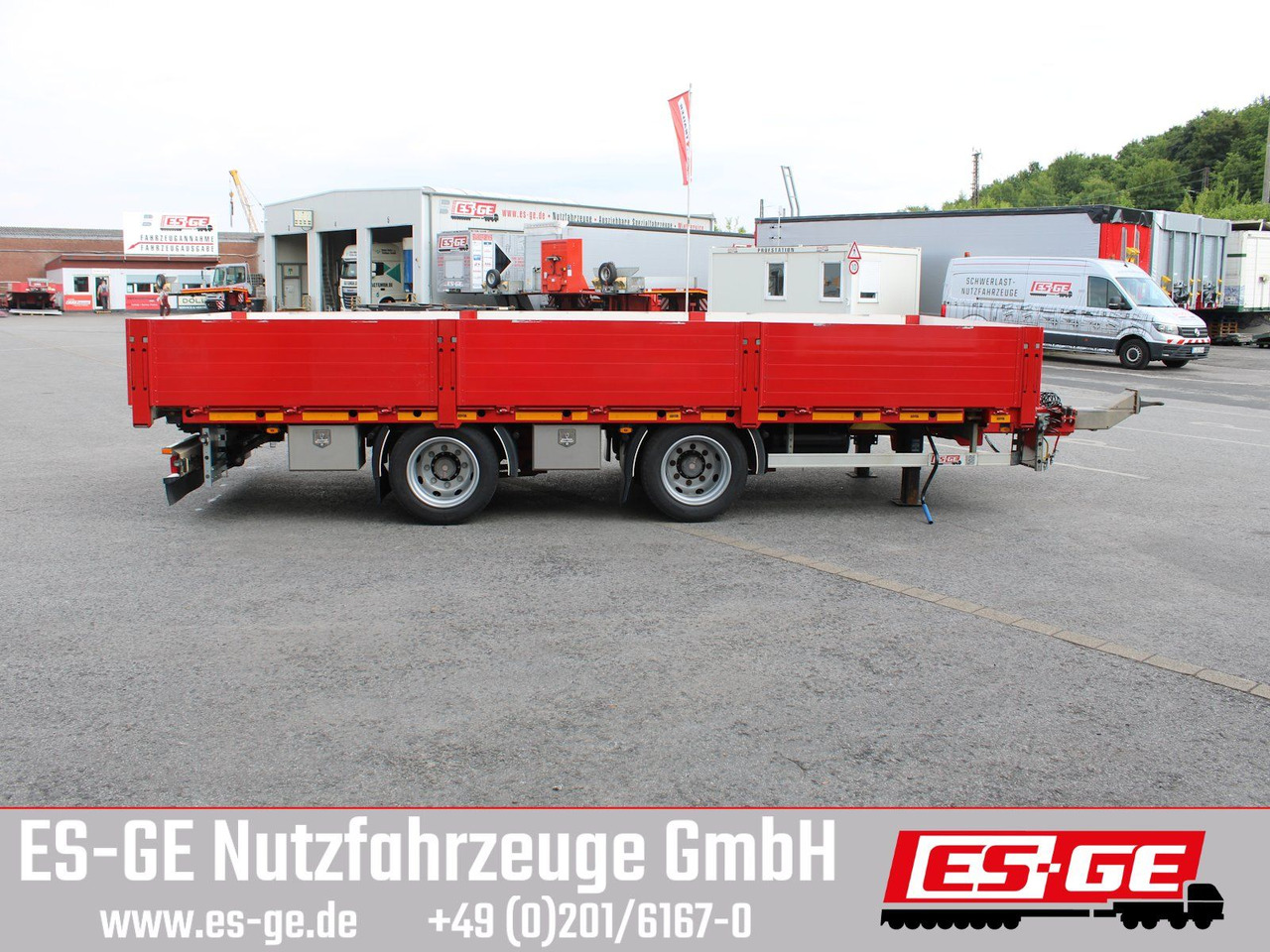 مقطورات مسطحة ES-GE Tandemanhänger - Containerverr.: صورة 6