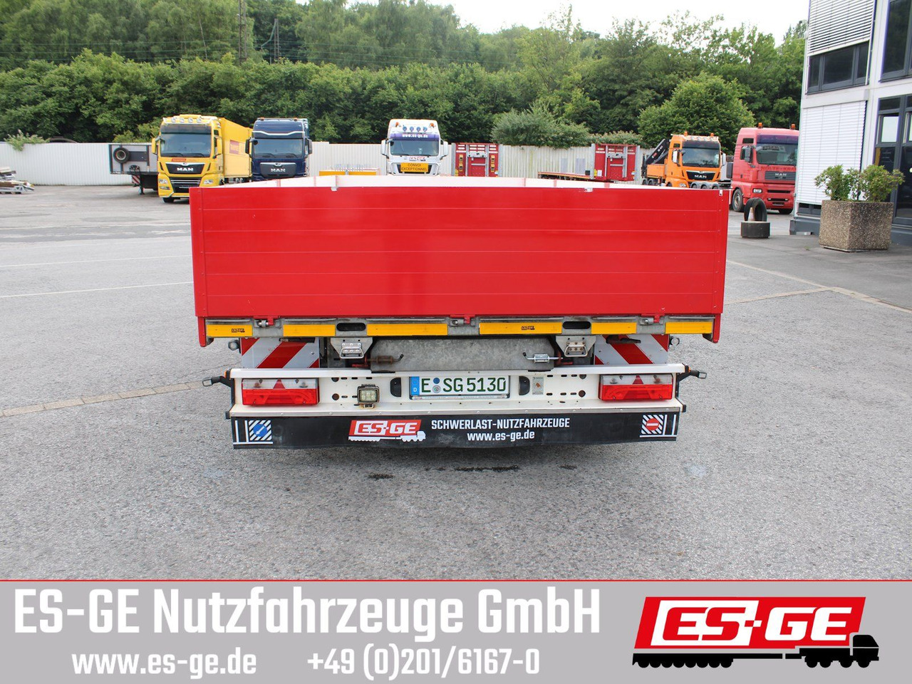 مقطورات مسطحة ES-GE Tandemanhänger - Containerverr.: صورة 8