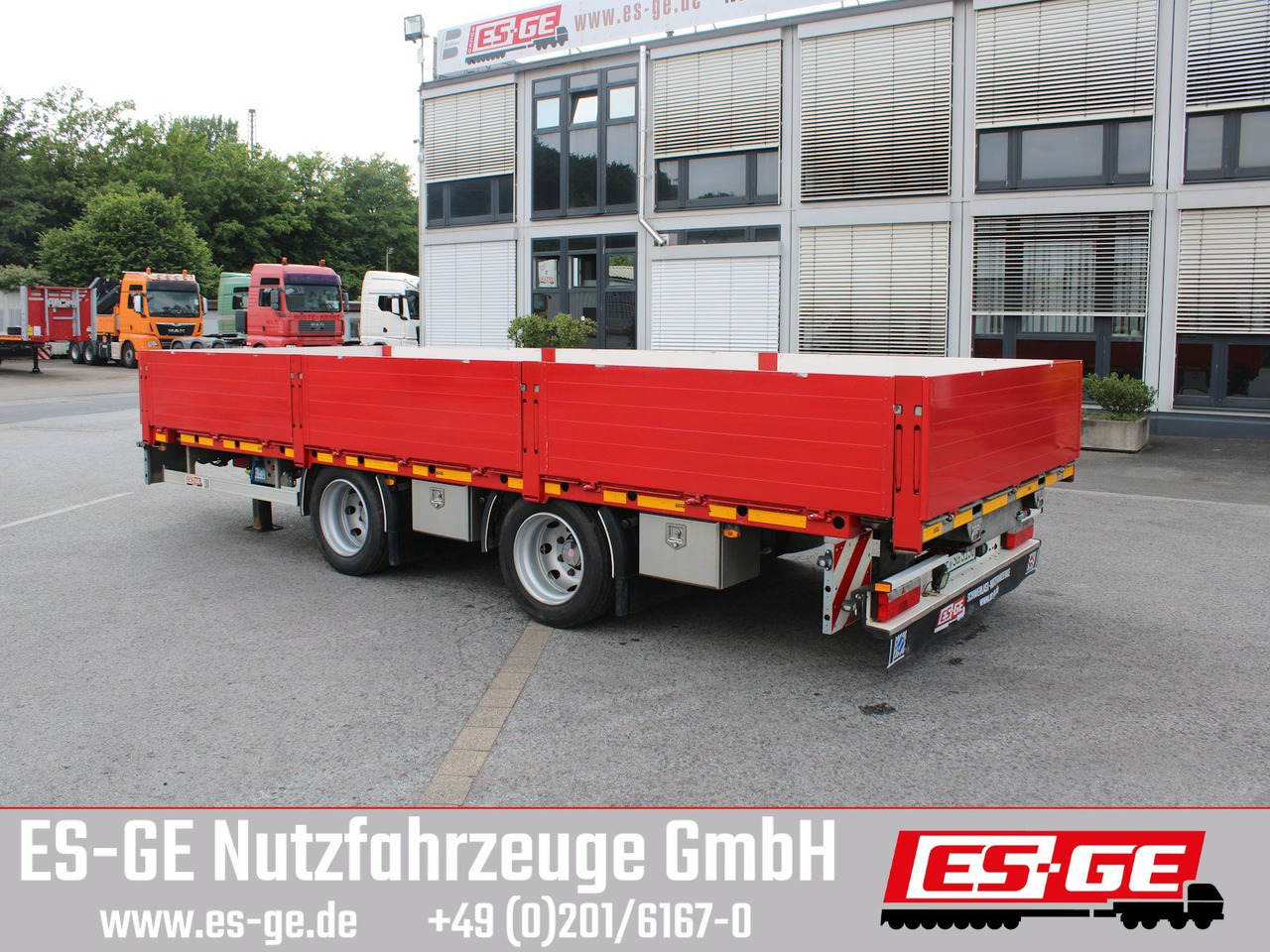 ES-GE Tandemanhänger - Containerverr. - مقطورات مسطحة: صورة 1 ES-GE Tandemanhänger - Containerverr. - مقطورات مسطحة: صورة 1