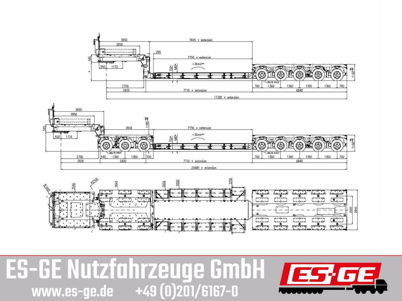 Faymonville MAX Trailer 3+5 Tiefbett (Baggerbett) - عربة منخفضة مسطحة نصف مقطورة: صورة 1 Faymonville MAX Trailer 3+5 Tiefbett (Baggerbett) - عربة منخفضة مسطحة نصف مقطورة: صورة 1