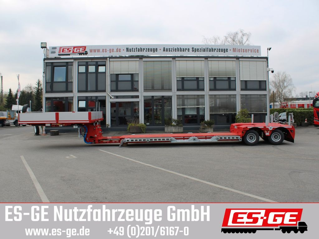 Faymonville Megamax Tiefbett 2x10 t - عربة منخفضة مسطحة نصف مقطورة: صورة 1 Faymonville Megamax Tiefbett 2x10 t - عربة منخفضة مسطحة نصف مقطورة: صورة 1