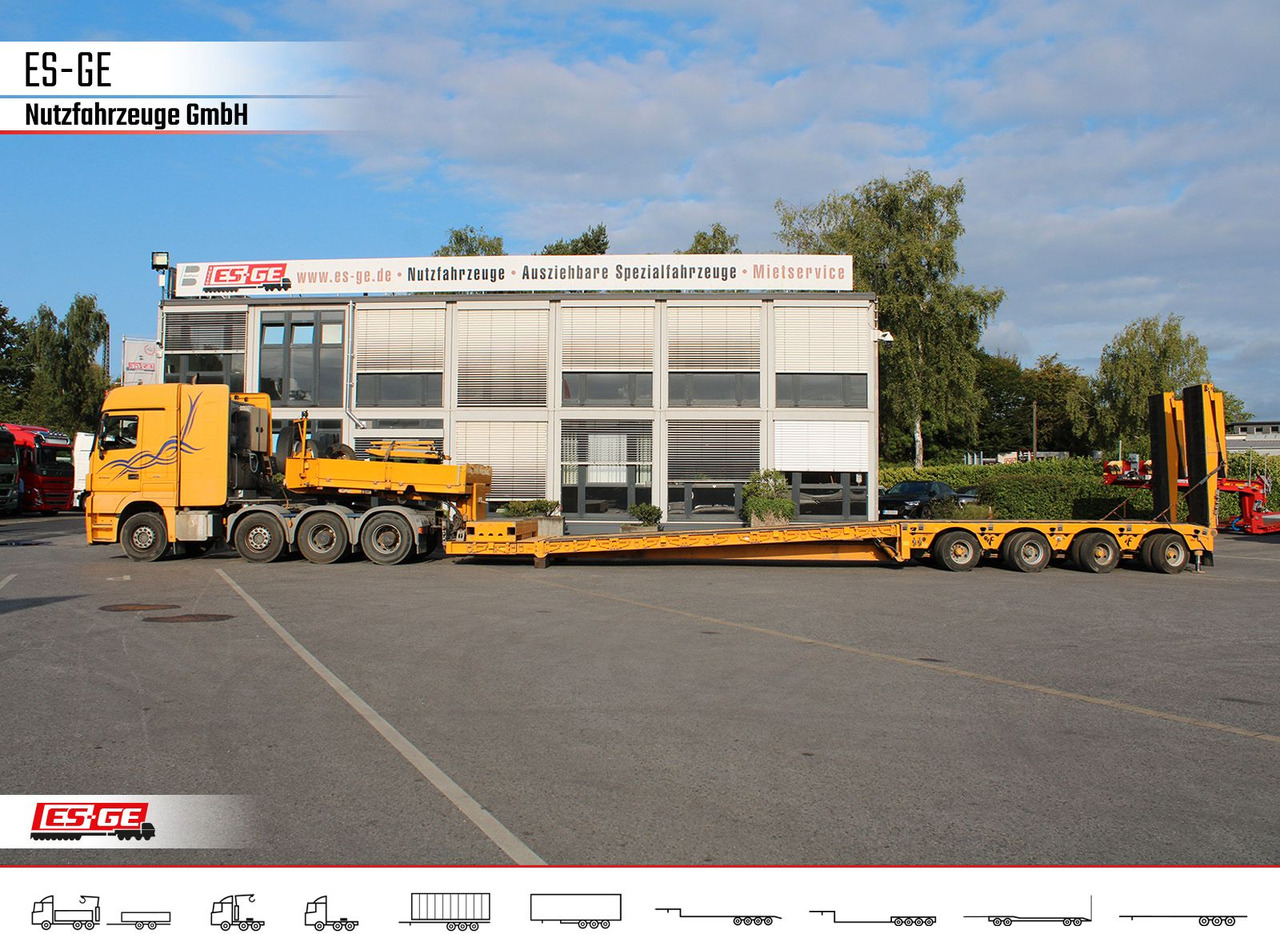 Faymonville Megamax Tiefbett 4x10 t - عربة منخفضة مسطحة نصف مقطورة: صورة 5 Faymonville Megamax Tiefbett 4x10 t - عربة منخفضة مسطحة نصف مقطورة: صورة 5