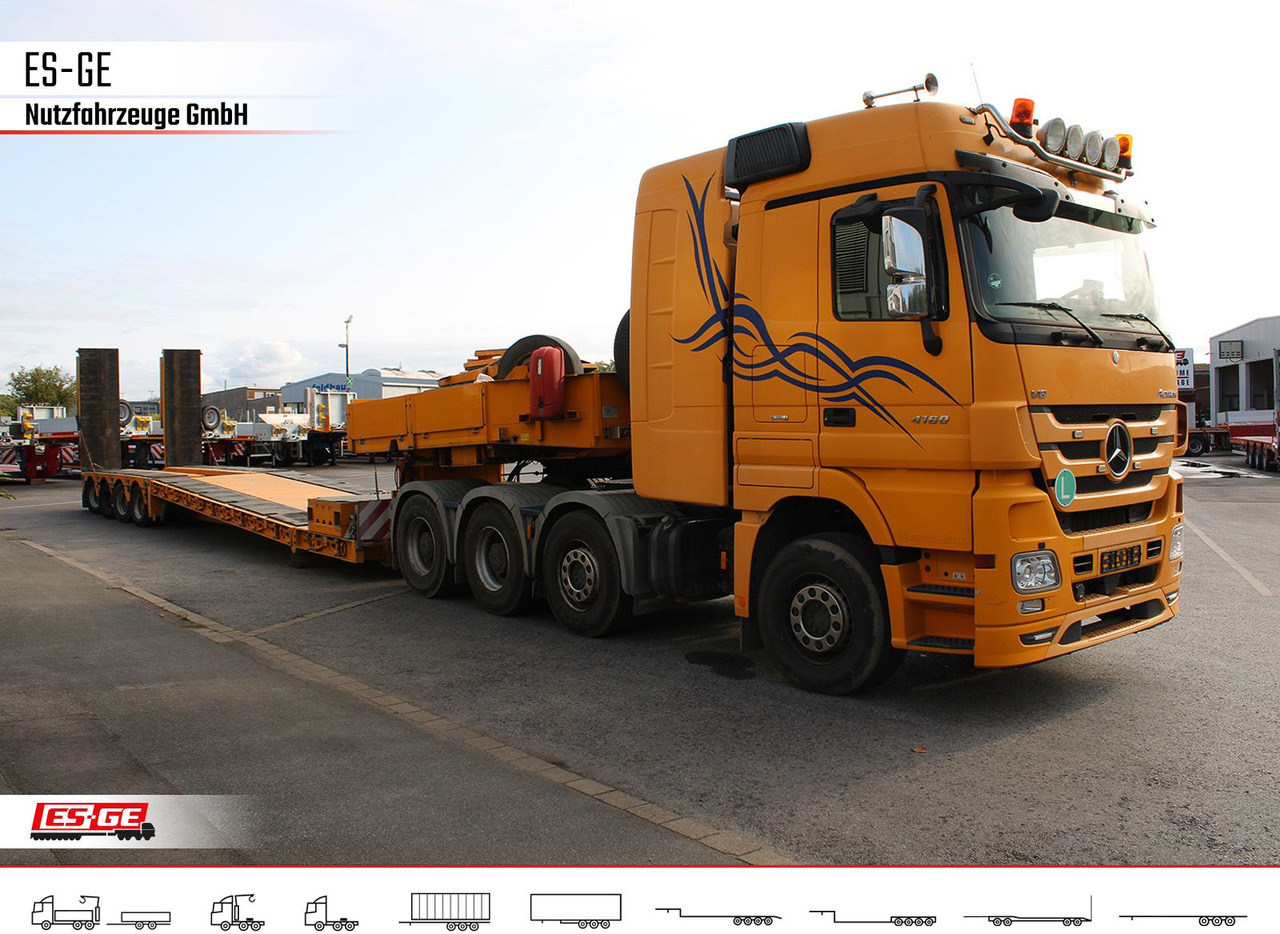 Faymonville Megamax Tiefbett 4x10 t - عربة منخفضة مسطحة نصف مقطورة: صورة 4 Faymonville Megamax Tiefbett 4x10 t - عربة منخفضة مسطحة نصف مقطورة: صورة 4