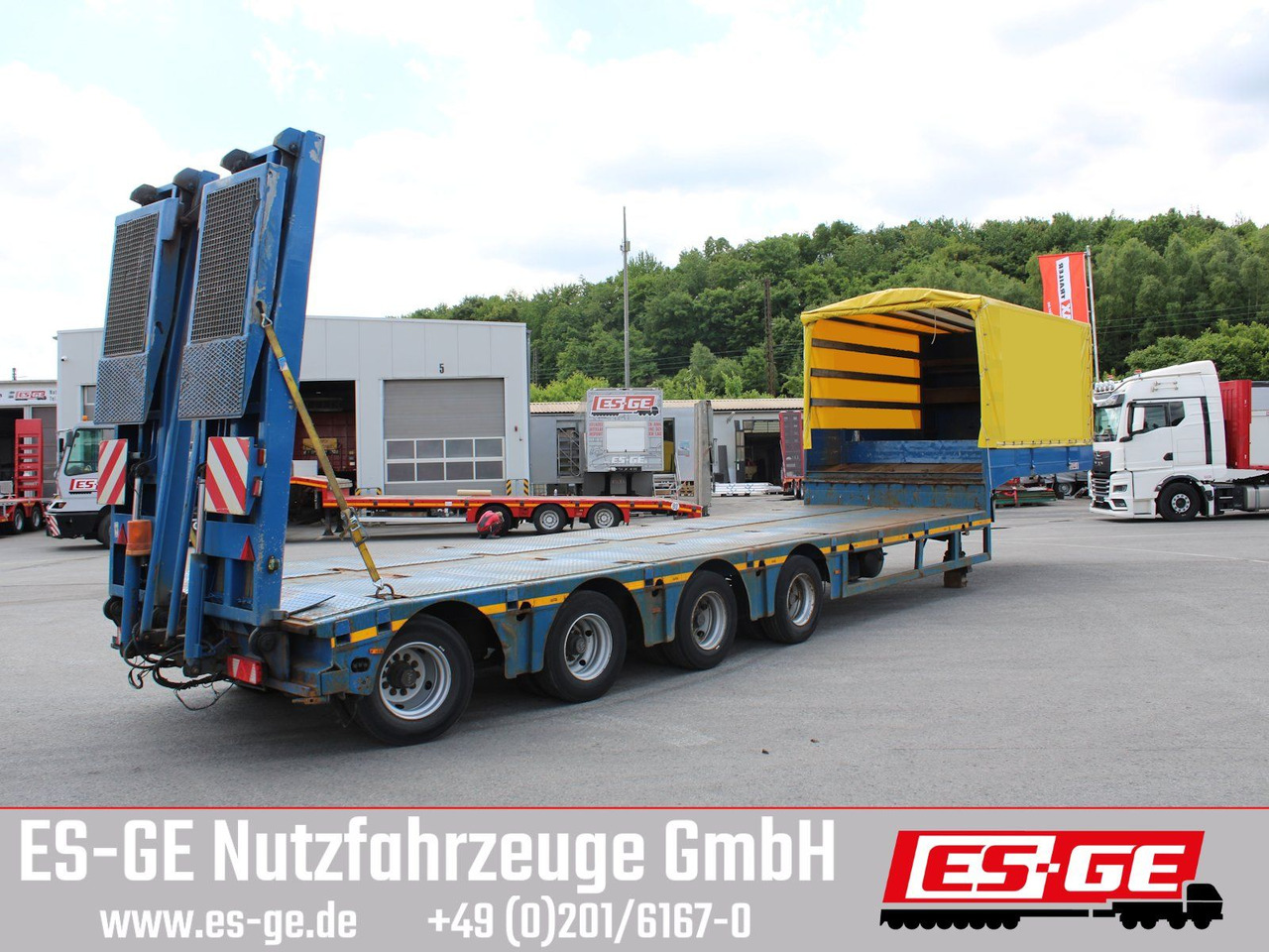 Kässbohrer 4-Achs-Satteltieflader - عربة منخفضة مسطحة نصف مقطورة: صورة 3 Kässbohrer 4-Achs-Satteltieflader - عربة منخفضة مسطحة نصف مقطورة: صورة 3