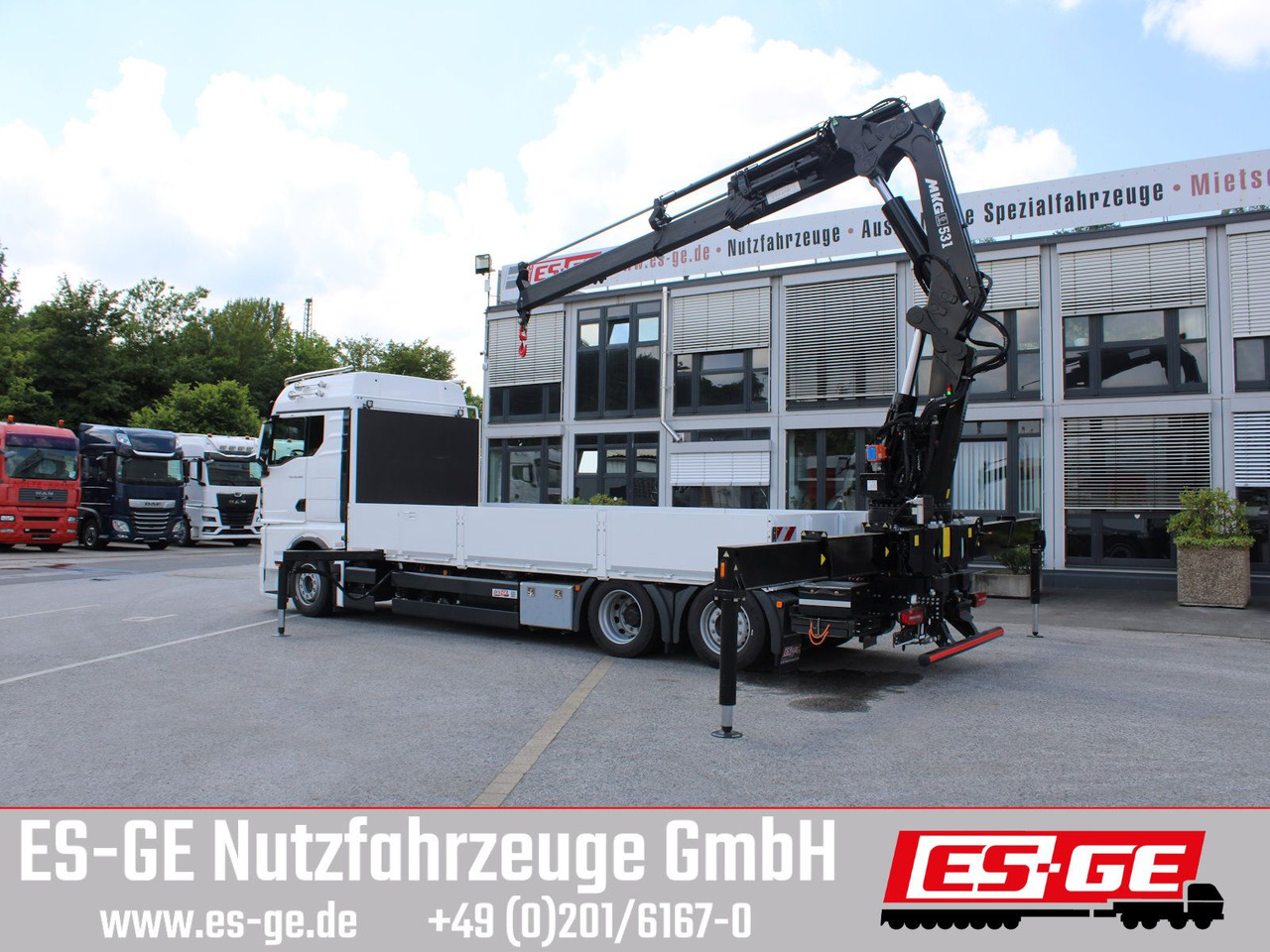 MAN TGX 26.480 6x2-4 LL CH mit MKG HLK531 a5 - شاحنات مسطحة, شاحنة كرين: صورة 2 MAN TGX 26.480 6x2-4 LL CH mit MKG HLK531 a5 - شاحنات مسطحة, شاحنة كرين: صورة 2