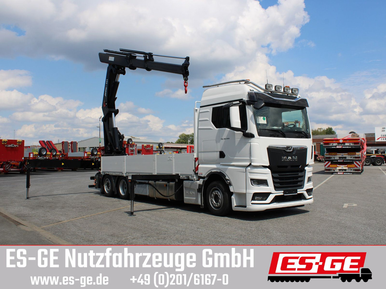 MAN TGX 26.480 6x2-4 LL CH mit MKG HLK531 a5 - شاحنات مسطحة, شاحنة كرين: صورة 3 MAN TGX 26.480 6x2-4 LL CH mit MKG HLK531 a5 - شاحنات مسطحة, شاحنة كرين: صورة 3