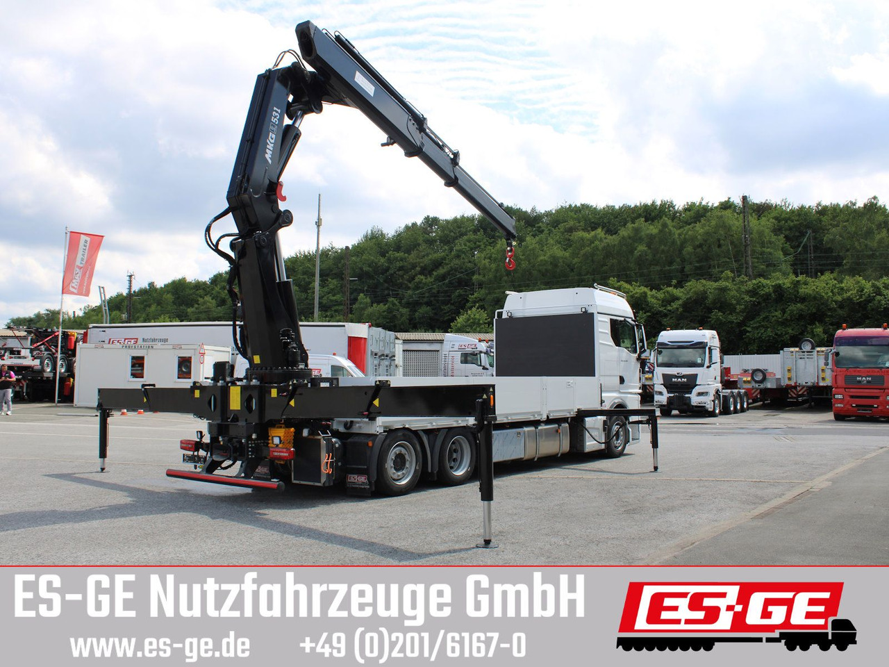 MAN TGX 26.480 6x2-4 LL CH mit MKG HLK531 a5 - شاحنات مسطحة, شاحنة كرين: صورة 4 MAN TGX 26.480 6x2-4 LL CH mit MKG HLK531 a5 - شاحنات مسطحة, شاحنة كرين: صورة 4