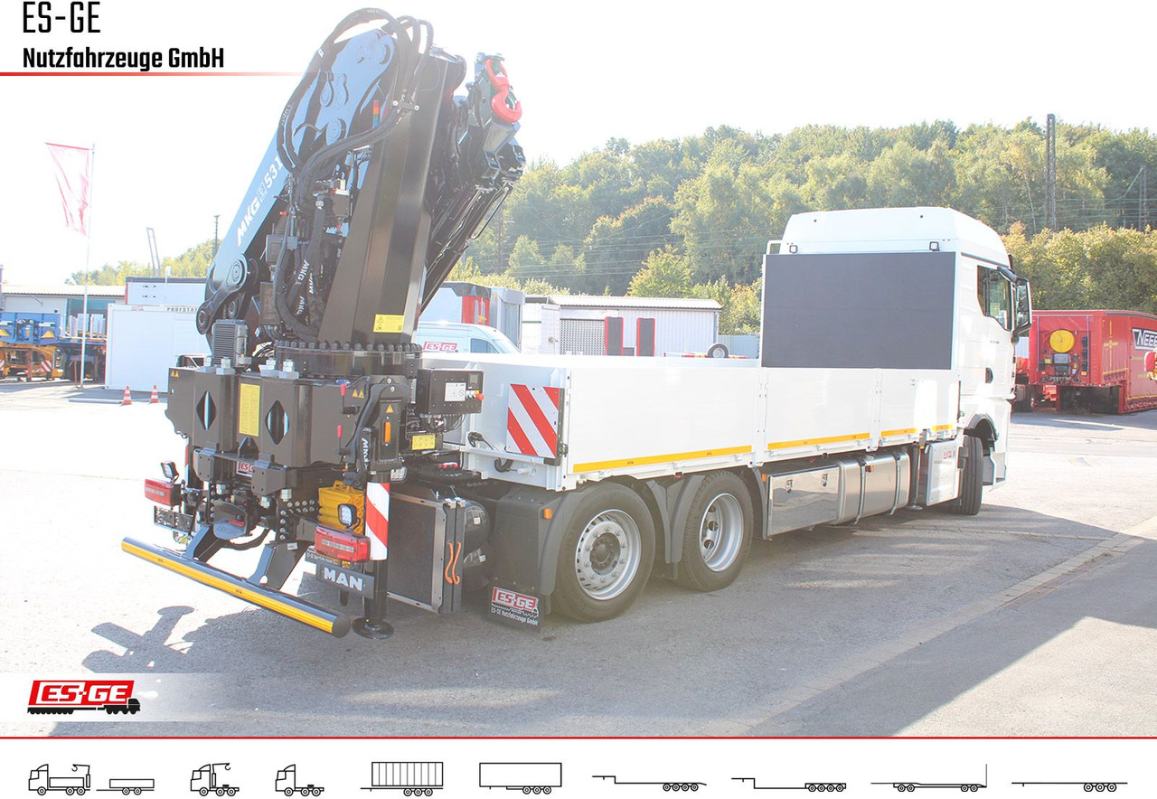 MAN TGX 26.480 6x2-4 LL, MKG-Ladekran HLK531 a5 - شاحنات مسطحة, شاحنة كرين: صورة 4 MAN TGX 26.480 6x2-4 LL, MKG-Ladekran HLK531 a5 - شاحنات مسطحة, شاحنة كرين: صورة 4