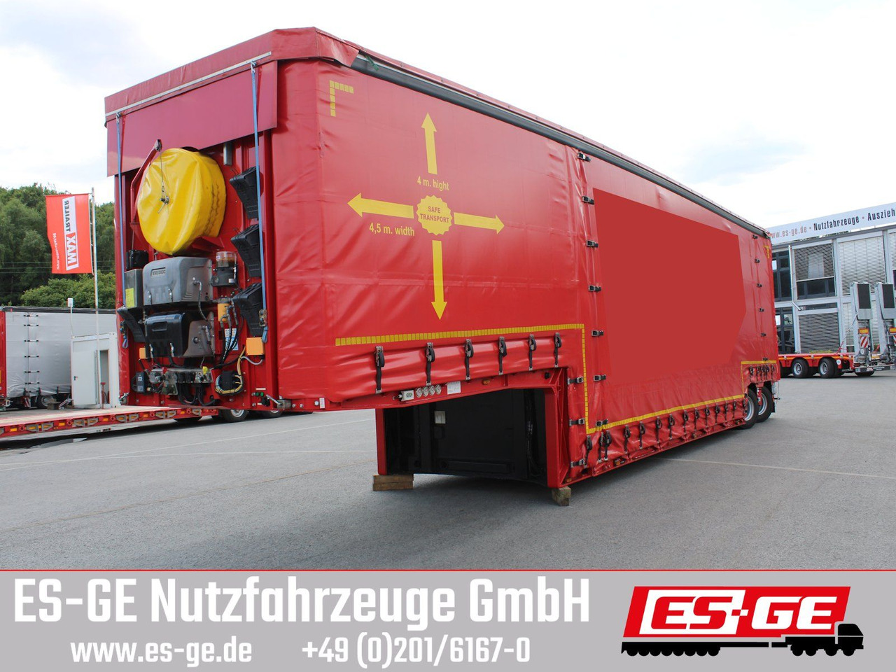 Meusburger 2-Achs-Jumbo-Tiefbett, verbreiterbar - عربة منخفضة مسطحة نصف مقطورة: صورة 2 Meusburger 2-Achs-Jumbo-Tiefbett, verbreiterbar - عربة منخفضة مسطحة نصف مقطورة: صورة 2