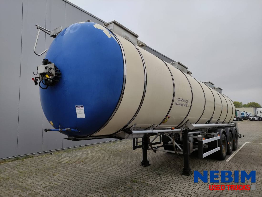 Feldbinder TSA 33.3-3 Unibloc pump electr - 3 comp. 8.000 / 2 2.500 / 3.000 Ltr. - نصف مقطورة صهريج: صورة 1 Feldbinder TSA 33.3-3 Unibloc pump electr - 3 comp. 8.000 / 2 2.500 / 3.000 Ltr. - نصف مقطورة صهريج: صورة 1