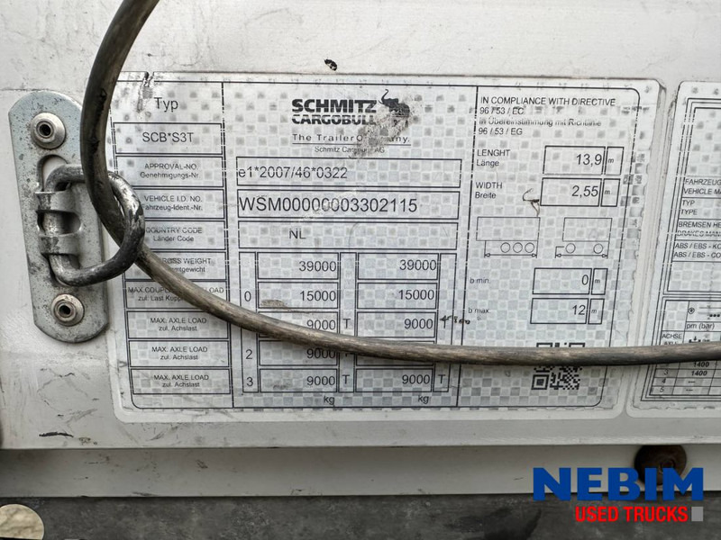 Schmitz Cargobull SCB*S3T - Curtainsider / Pritsche Plane / Sliding roof - نصف مقطورة ستارة: صورة 4 Schmitz Cargobull SCB*S3T - Curtainsider / Pritsche Plane / Sliding roof - نصف مقطورة ستارة: صورة 4