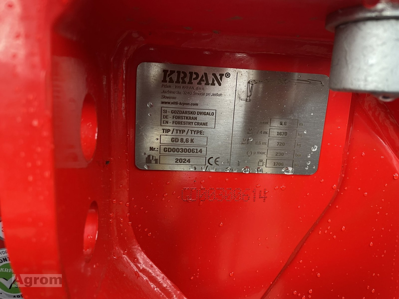جديدة مقطورة الغابات Krpan GP 15 D + Kran 8,6 K: صورة 14