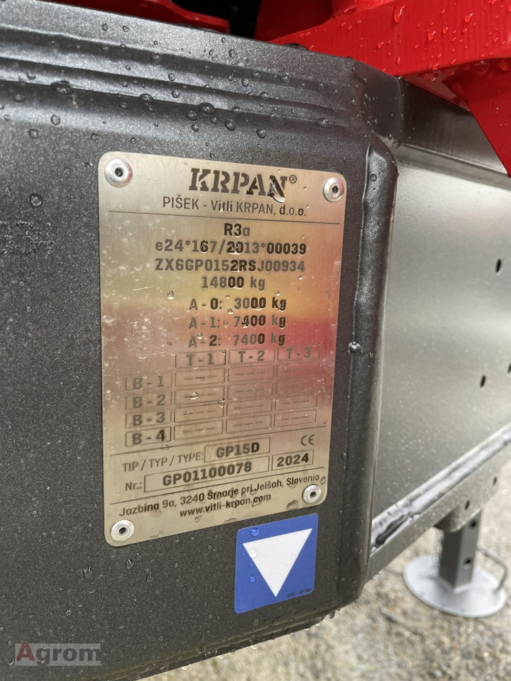 جديدة مقطورة الغابات Krpan GP 15 D + Kran 8,6 K: صورة 12